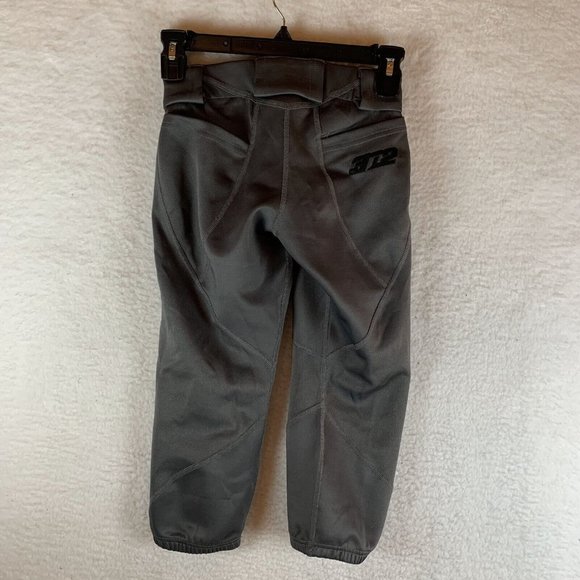 3N2 Softball Pants Girl's YM Graphite NuFit 3/4 Knickers with Belt Loops 7075 - Picture 8 of 9
